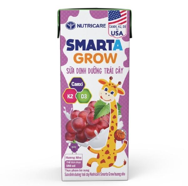 Sữa Dinh Dưỡng Trái Cây Smarta Grow vị Nho